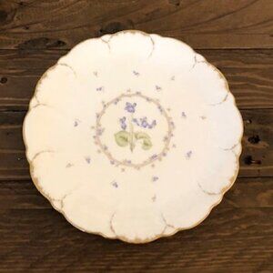 Mikasa Ivory Bone China Tender Violets Salad Plates Set of 2 - 7.5"